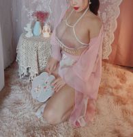 Fun lingerie with open crotch and detachable straps, antique style, sexy perspective, oversized, chubby MM, Tang style, Hanfu PDP8