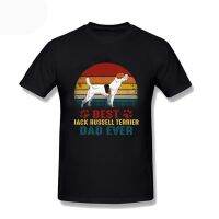 MenS Best Jack Russell Terrier Dad Ever T Shirt Men Short Sleeve Dog Lover Oversized Men Black Tee Shirts Tops Plus Size 3Xl S-4XL-5XL-6XL