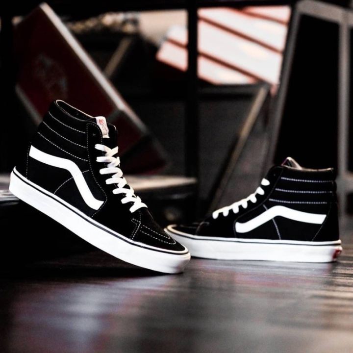 vans-sk8-classic-hi-black-white-พร้อมกล่องในไทย-ทักข้อความเช็คของก่อนสั่ง