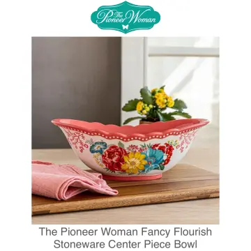 The Pioneer Woman Fancy Flourish Stoneware Center Piece Bowl
