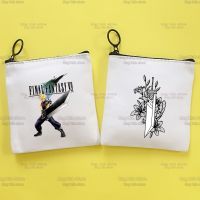 Final Fantasy 7 Fan Art Canvas Creative Coin Purse Key Bag Mini Gift Kawaii Wallet Women Coin Purse Small Mini Bag