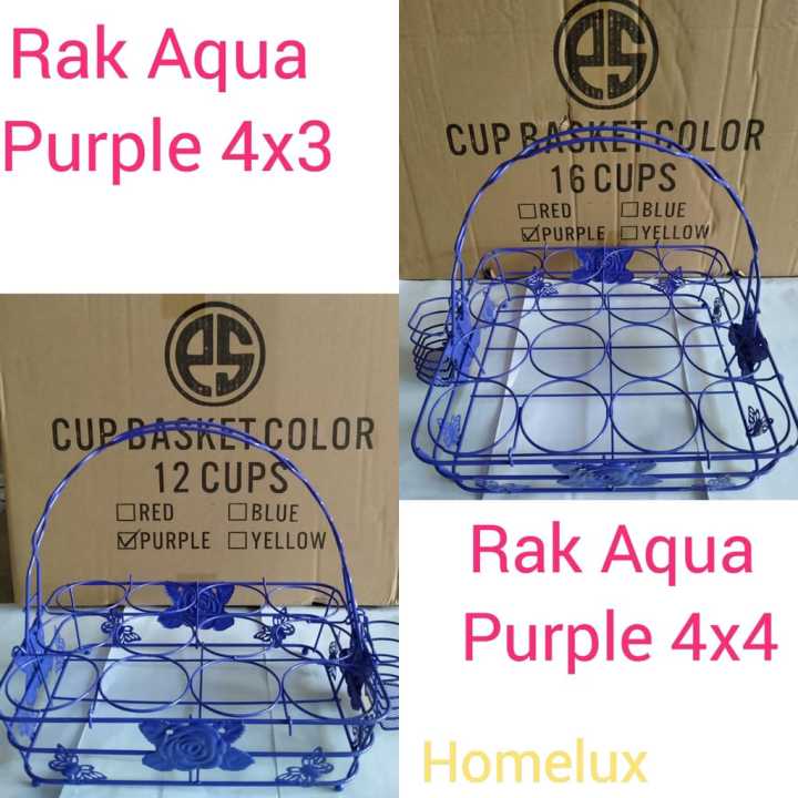 Cod Keranjang Aqua Warna 16 Slot Tempat Aqua 16 Lubang Keranjang Aqua Rak Aqua 6917