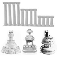 Cake Support Frame Practical Cake Stands Dessert Support White Grecian Pillars Valentines Day Cake Tier Separator Support Stand