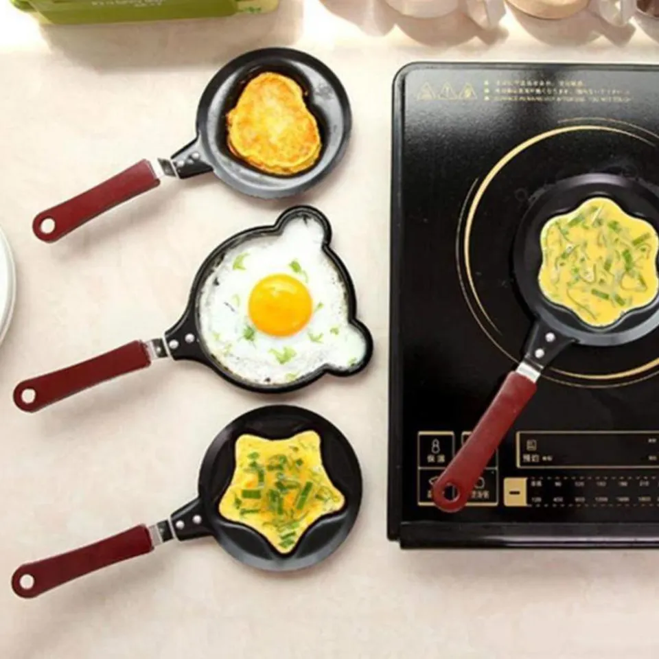 Kitchen Cartoon Mini Egg Pancake Frying Pan Mold Non Stick Cookware Saucepan Breakfast Maker Omelette, Size: 13