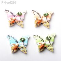 Creative Fridge Magnet Butterfly Shape Jamaica Travel Souvenir Magnetic Refrigerator Sticker Home Kitchen Decor Magnet