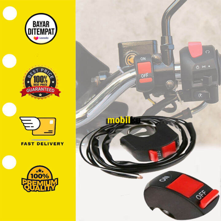 [Ready Stock] saklar lampu motor on off switch universal saklar stang ...