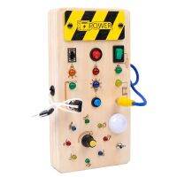 Wooden Busy Board Toys With Light Switch Toy For Activity,Christmas &amp; Birthday Gift