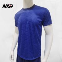 NAPSPORT-เสื้อกีฬาแขนสั้น-ผ้าทอลายในตัว-Shortsleeves