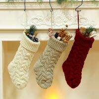 Home Decoration Socks Kids Merry Christmas Stockings Party Decoration  Christmas Gift Bags 2021 New Year Candy Ornament Gifts Socks Tights