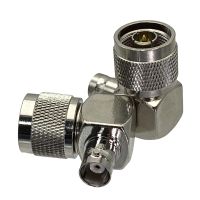 1pcs Adapter N Male plug to BNC Female jack right angle RF COAXIAL Connector Wire Terminals