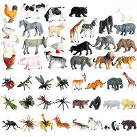 12pcs Animal Figurines Set Jungle Mini Animals Figures Model Playset for Children Party Supplies Gifts Great Educational Toys