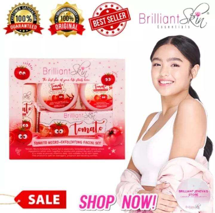 Original Brilliant Skin Essentials Tomato Micro Exfoliating Facial Set