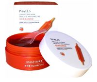 IMAGES Orange Eye Mask Delicate and smooth 80g แผ่นปิดตาให้ความชุ่มชื้นและชุ่มชื้น, มาส์กตา 30 คู่