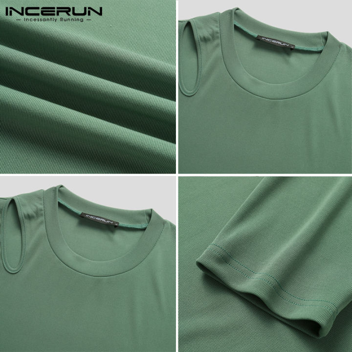 incerun-เสื้อสเวตเตอร์แขนยาวสำหรับผู้ชาย-เสื้อถักจัมเปอร์-hippy-ลำลองเสื้อสไตล์เกาหลี