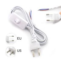 1.8m AC Power Supply Cord on-off Switch Two-pin Extension Cords Cable Type Adapter Line For LED Light lamp EU US Plug