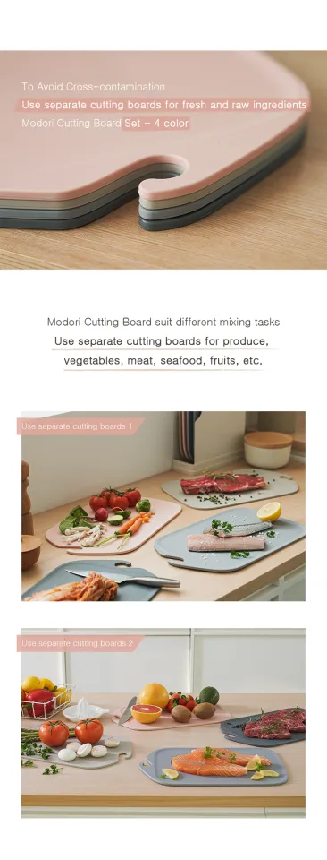 Modori] Silicone Chopping Board Set (Non poisonous) – Ploma