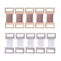 【CW】 10 Pcs Bandage Wrap Stretch Metal Clips Fixation Clamps Hooks First Aid Kit For Sport White/Coffee Replacement Elastic