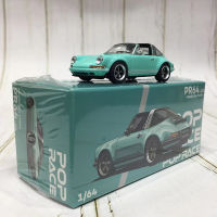 Pop Race 1:64 Model Car Singer 911 964 Targa Roadster-สีน้ำเงิน