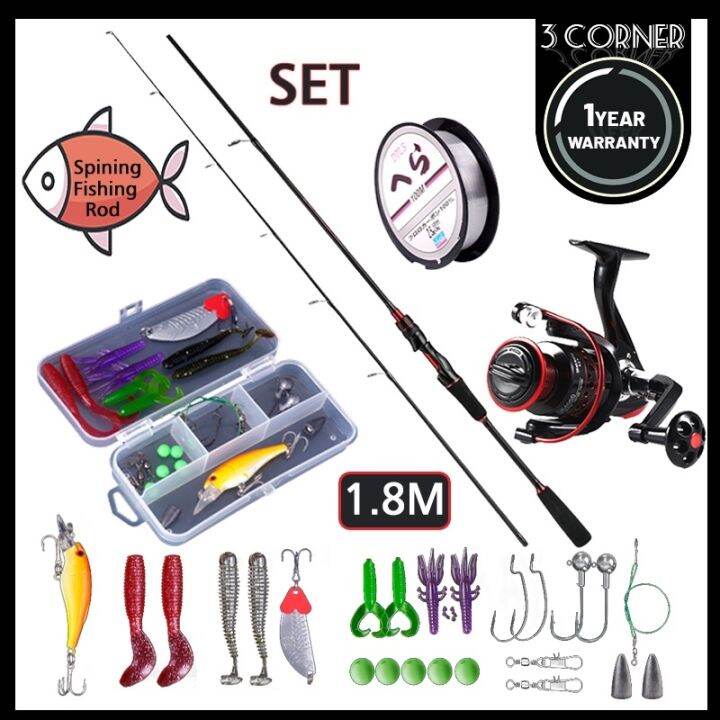 【COD】 Fishing Rod Set Care Original Full Ultra Light Carbon Body 4000G