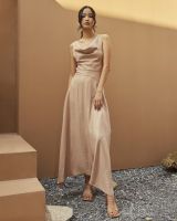 NATALIE Dress Pink/ Green/ Nude by frankiexstore