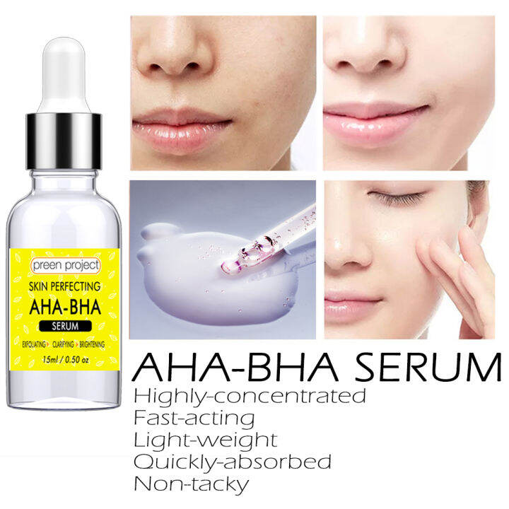 Very Effective AHA BHA Serum for Face Whitening Exfoliating Clarifying