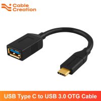 Cablecreation USB C To USB 3.0 Female Cable 0.5Ft USB3.1 Type C To Type A  Adapter OTG Cord Compatible With Macbook Pro, Galaxy