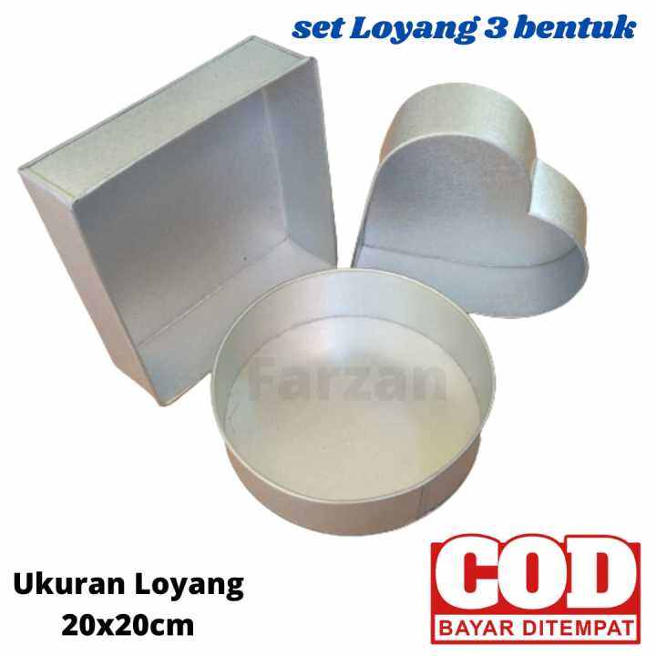 Set Loyang Bolu Loyang Kue Dengan Bentuk Varian Lazada Indonesia