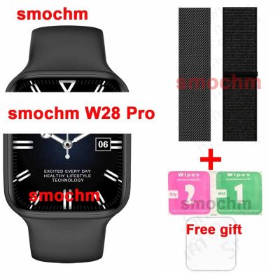 ZZOOI Smochm W28 Pro Smart Watch 1.95 Display Series 8 Customized Faces 45MM Wireless Charger Bluetooth-Compatible Calling PK W27 Pro