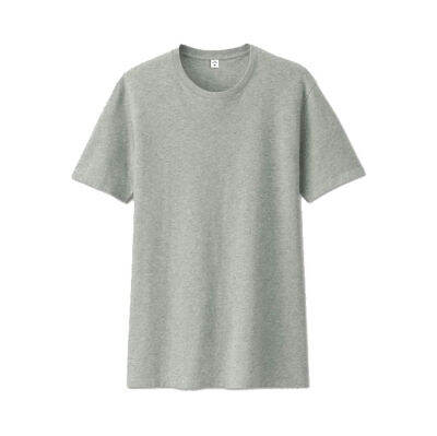 Tatchaya เสื้อยืด สีพื้น คอกลม แขนสั้น Silver (สีเทาทอปดราย) Cotton 100%