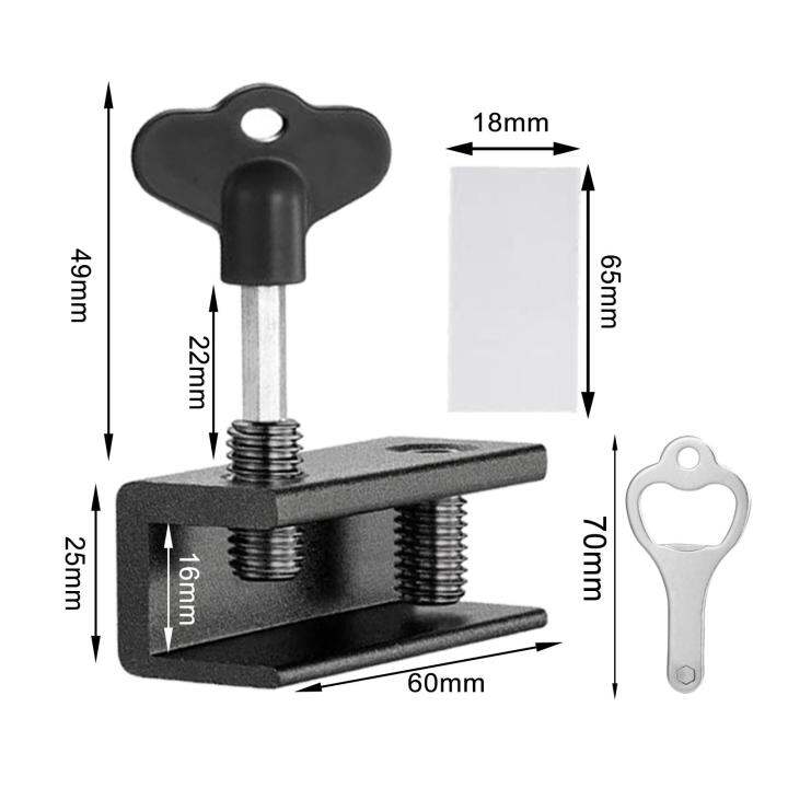 dolity-ล็อคหน้าต่างที่กันกระแทกติดประตูล็อคประตูไม่จำเป็นต้องเจาะหน้าต่างล็อคความปลอดภัยล็อคหน้าต่างเลื่อนได้