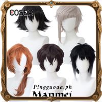 【COSER 77】วิกผมสังเคราะห์ คอสเพลย์อนิเมะ Manmei Dazai Osamu Akutagawa Ryunosuke Nakahara Chuuya Nakajima Atushi Bungou Stray Dogs