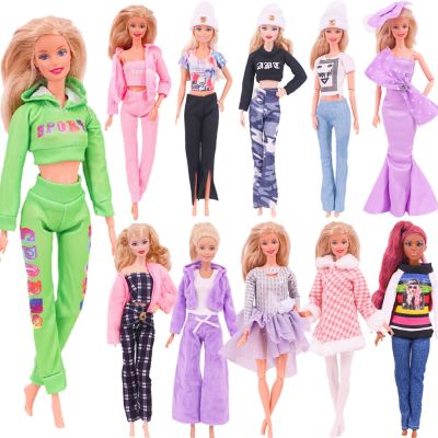 【YF】✣♚  Barbies Outfit Fashion Coat Hats Top Pants Clothing Accessories Girl`s Gifts
