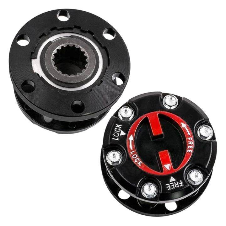 2Pcs Front Wheel Locking Hubs Wheel Clutch Bearing Hub Lock 17 Spline