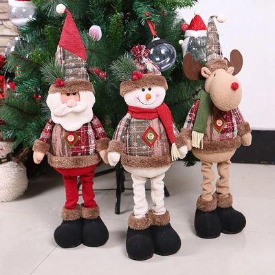 Santa Claus Christmas Doll Merry Christmas Decorations for Home 2021 Elk Christmas Ornaments Xmas Navidad Gifts New year 2022