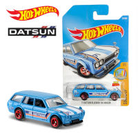 โมเดลรถเหล็ก Hot wheels รุ่น 71 DATSUN BLUEBIRD  510 WAGON สีน้ำเงิน ลิขสิทธิ์แท้100%