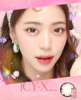 รุ่น Icy-X สีน้ำตาลตาโต ลายเกร็ดน้ำแข็ง สวยหวานใส่สบายตา ชุ่มชื่นสบายตากันยูวี 98% ลดการสะสมของแบคทีเรีย นวัตกรรมใหม่ Hydrogel