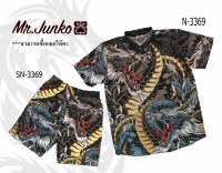 ?ส่งฟรี?เสื้อ,กางเกง (สั่งซื้อแยก) งานต่อลาย Mr-Junko ผ้าซาติน นิ่มใส่สบายไม่ร้อน SN-3369