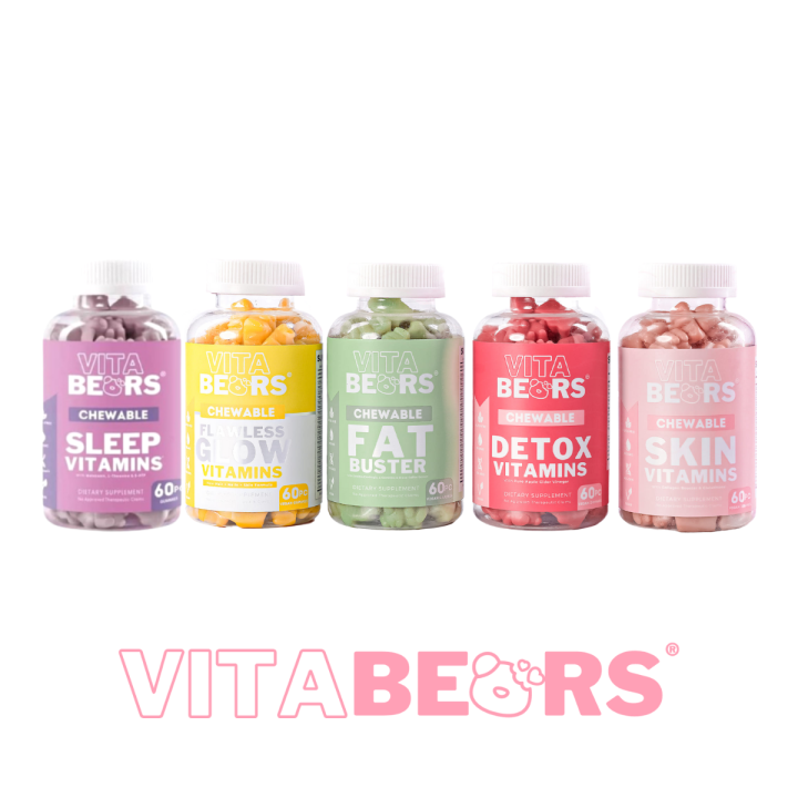 VITABEARS Chewable SKIN, FLAWLESS GLOW, FAT BUSTER, SLEEP | GUMMY BABE ...