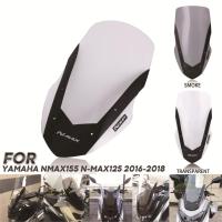 อุปกรณ์เสริมมอเตอร์ไซค์สำหรับยามาฮ่า NMAX125 NMAX155 125 2016-2018อุปกรณ์เสริมกระจกบังลมตัวกรองสำหรับกระจกหน้า