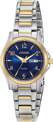 Citizen Quartz Womens Watch, Stainless Steel, Classic, Two-Tone (Model: EQ0595-55L)