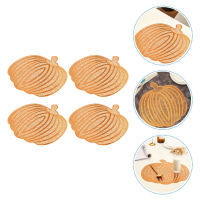 OUNONA 4 ชิ้นฟักทองรูป Placemats Harvest Placemats ฤดูใบไม้ร่วง Placemats Hollow Placemats