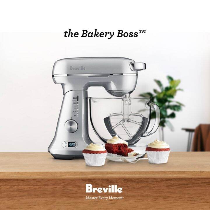 Breville Bakery Boss Stand Mixer for Baking with Builtin Timer Heavy