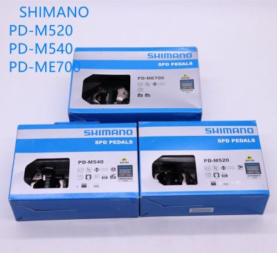 SHIMANO PD แป้นเหยียบแบบล็อกด้วยตนเอง,แป้นเหยียบแบบล็อกแป้นถีบจักรยานจักรยานเสือภูเขา MTB ME700 M520 M540