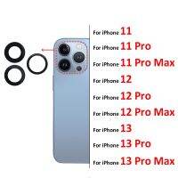 2ชิ้น/ล็อต,กลับกล้องเลนส์แก้วกล้องด้านหลังกาวแก้วสำหรับ Iphone 11 12 13 Pro Max มินิแทนที่ซ่อมอะไหล่