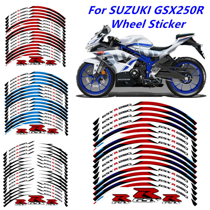 รถจักรยานยนต์-suzuki-17นิ้วล้อสติกเกอร์สะท้อนแสง-gsx-250r-gsx-250r-ไวนิลกันน้ำรูปลอกจักรยานจักรยาน-cover