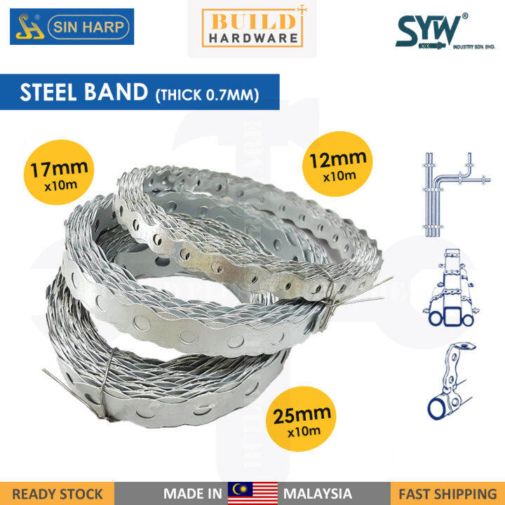 Syw Sin Harp Steelband Multipurpose Steel Band Mm Mm Mm Pengikat Besi Lazada