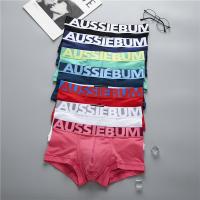 Aussiebum กางเกงว่ายน้ำชาย,กางเกงว่ายน้ำชุดชั้นในผ้าฝ้ายเอวต่ำระบายอากาศได้ดีและดูดซับเหงื่อ2023ใหม่