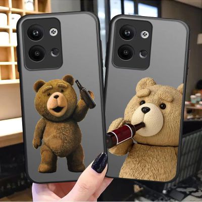 Naughty T-Teddy Bear Couple Cartoon Matte For Oppo Realme 9 Case For Oppo Realme 10 9 8i 8 7 7i 6 5 3 V15 V11 X7 C2 Pro Plus 5G Electrical Connectors