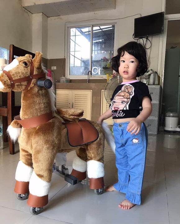 new-arrival-พร้อมส่งไทย-ride-on-horse-ม้าขนนุ่ม-โยกควบได้-ของเล่นในฝันของเด็กๆ-ขนนิ่มมาก-เกรดดีพรีเมี่ยม-งานส่งออกยุโรป