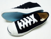 ส่งฟรี...รองเท้าผ้าใบ JACK MASHARE รุ่นเลียนแบบ Converse Jack สีดำ ส่งก่อนถึงก่อน...เร็วกว่า